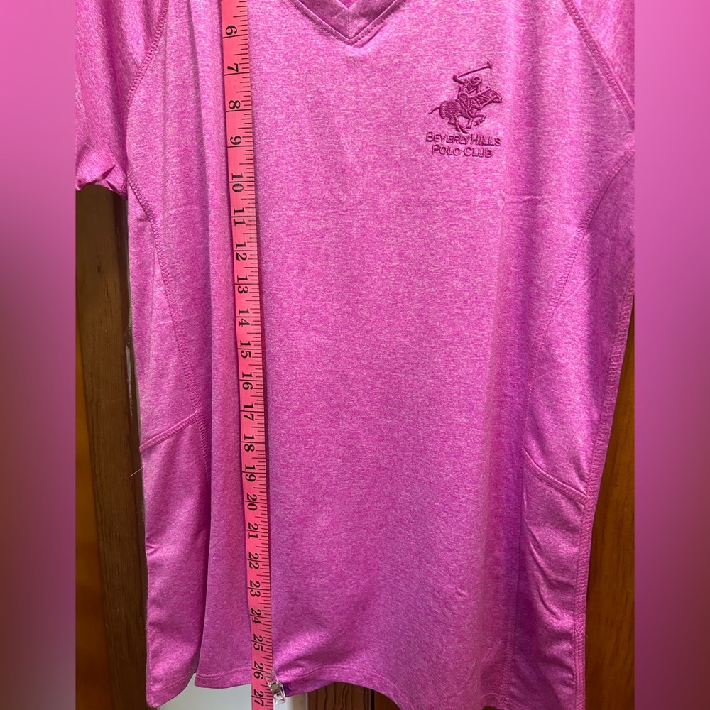 Beverly Hills Polo Club Magenta T-Shirt - Picture 5 of 7